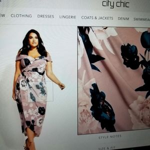 City Chic floral maxi dress